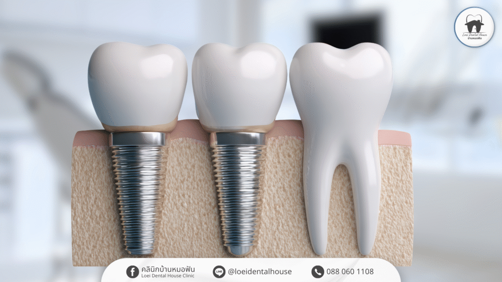 รากฟันเทียม 3d